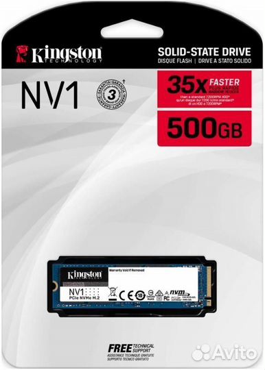 Жесткий диск SSD M.2 500GB NV1 SNV2S/500G kingston