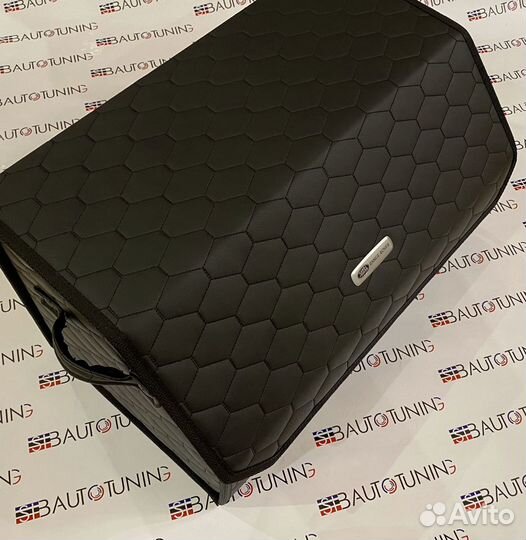 Сумка органайзер в багажник синий чёрный