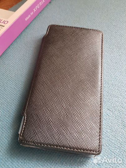 Оригинал Кожаный Чехол для Sony Xperia Z2 (серый)