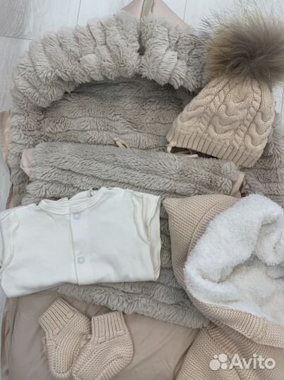 Конверт на выписку для девочки осень зима