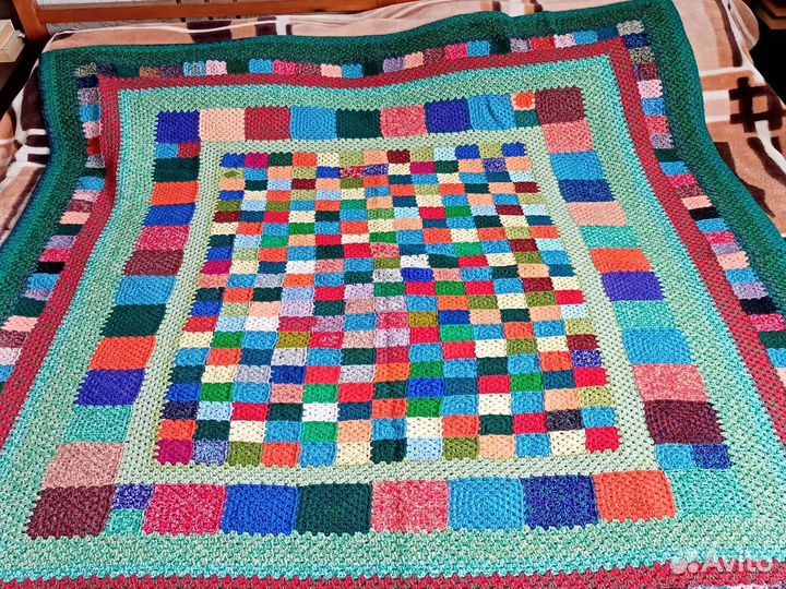 Плед вязаный