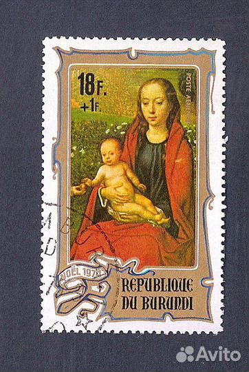 Бурунди, 1974. Мадонна с младенцем