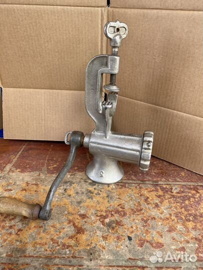 Мясорубка ручная СССР чугунная Ленинград