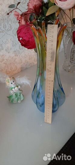 Ваза для цветов стекло СССР