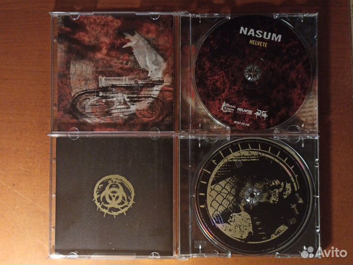 4 cd аудио диска Nasum. Лицензия