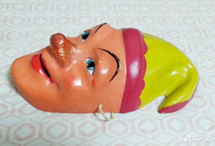 Маска клоуна новогодняя СССР