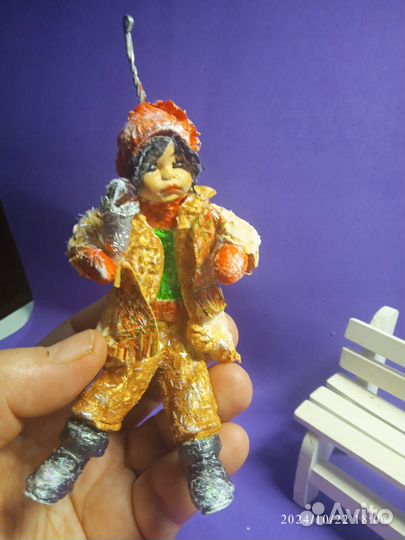 Ватные елочные игрушки