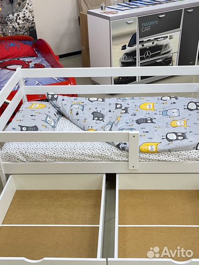 Кровать подростковая из березы детская (магазин)