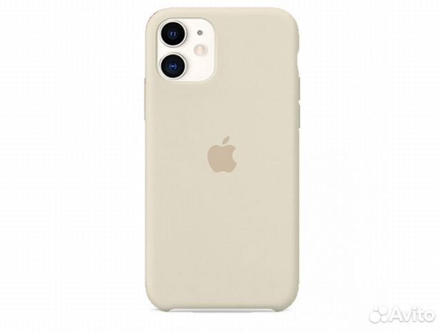 Чехол Silicone Case для iPhone 11 бежевый