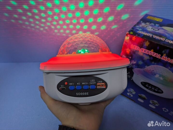 Диско шар колонка световой Magic ball