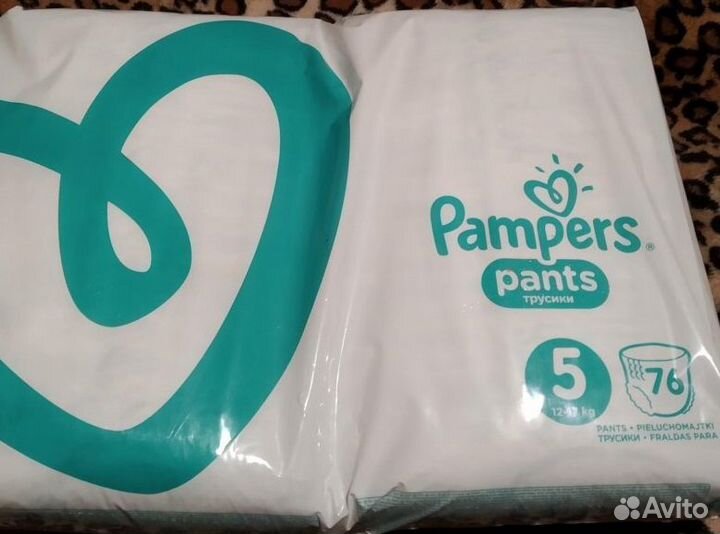 Подгузники-трусики Pampers Pants 12+кг 76шт
