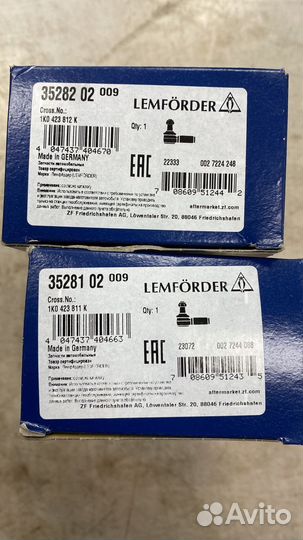 Наконечник рулевой тяги Lemforder 3528102 3528202