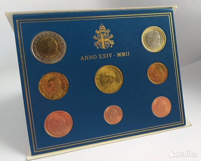 Набор монет Ватикан 2002