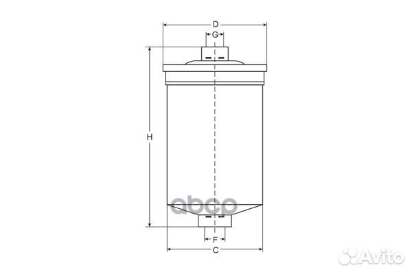 Фильтр топливный газ 406,405 дв. под штуцер