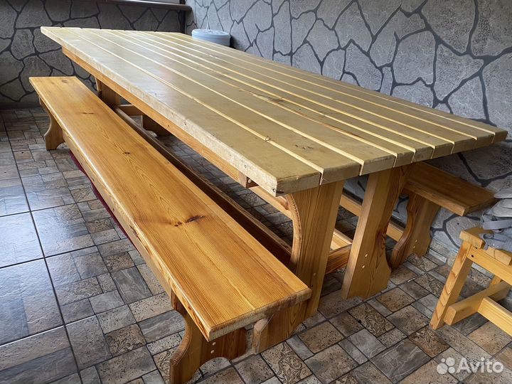 Столы и стулья массив береза