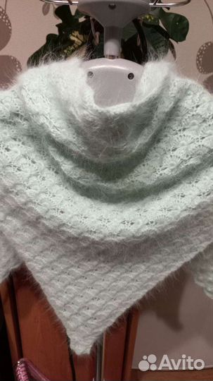 Комплект шапка бини,бактус и варежки из пуха норки