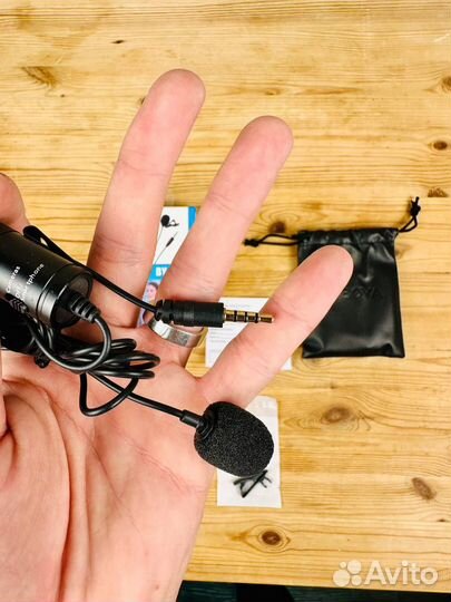 Петличный микрофон Boya BY-M1 c ветрозащитой