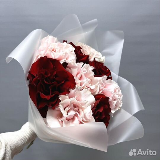 Букеты и цветы. Гортензия и гипсофилы