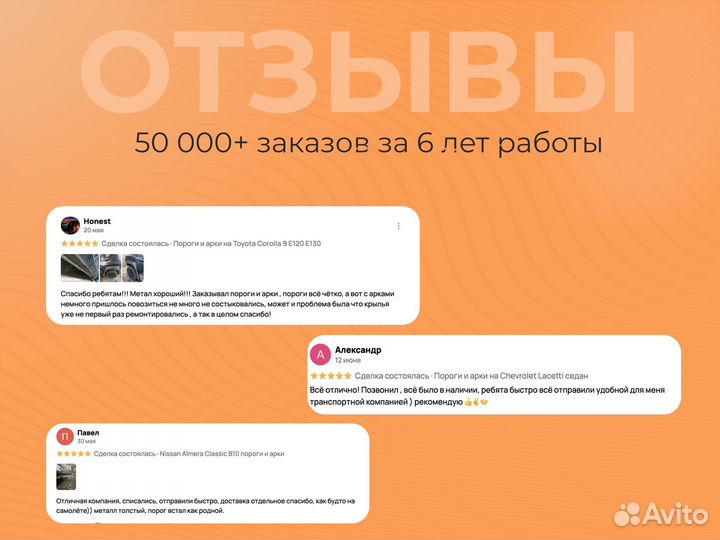 Ремонтные пороги и арки для Daewoo Верхний Тагил