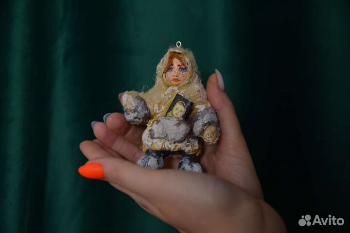 Ватная ёлочная игрушка