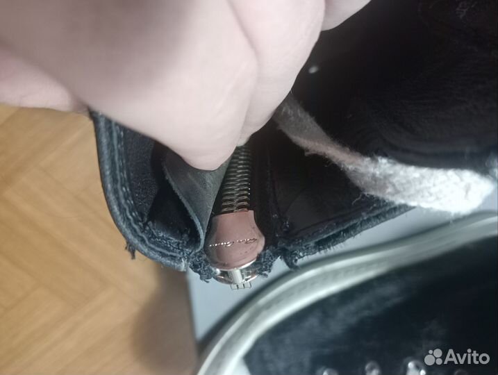 Rick owens ramones pony hair black