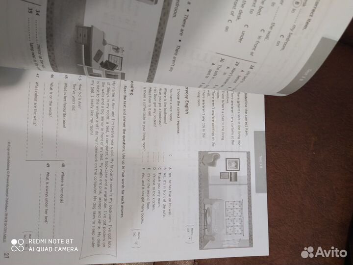 Рабочая тетрадь по ангийскому языку