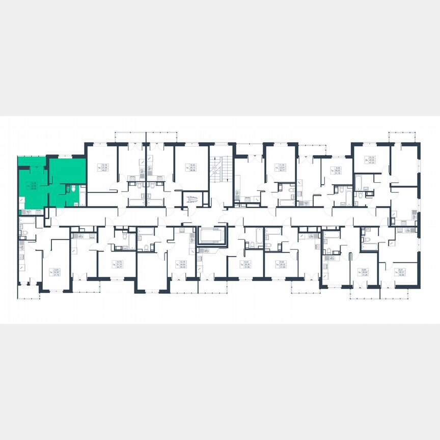 1-к. квартира, 34,3 м², 5/8 эт.