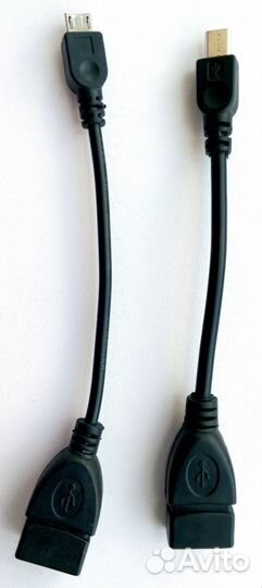 OTG кабель c microUSB на USB новый