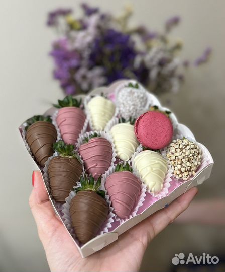 Клубника в шоколаде. Набор ко дню Матери