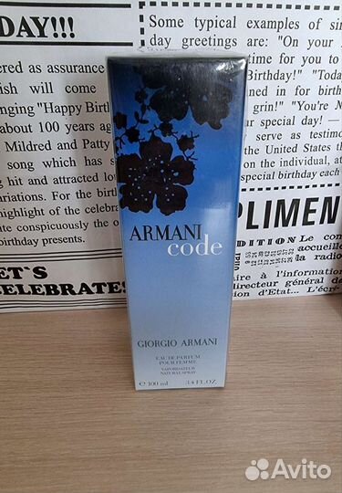 Armani Code Pour Femme 100мл женские духи