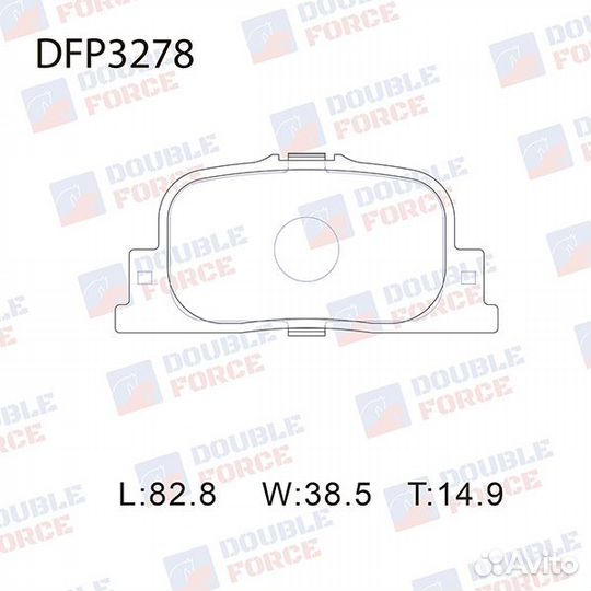 Колодки тормозные дисковые Double Force арт. DFP3278