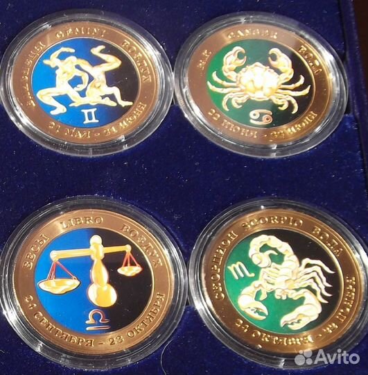 Знаки зодиака. Набор. Монетообразные жетоны