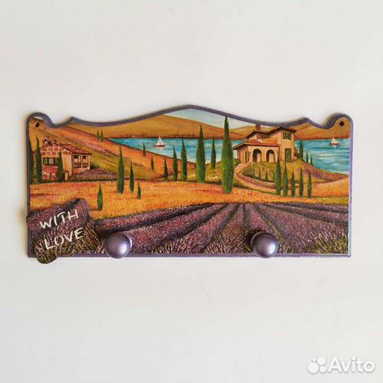 Декоративная вешалка, ручная работа