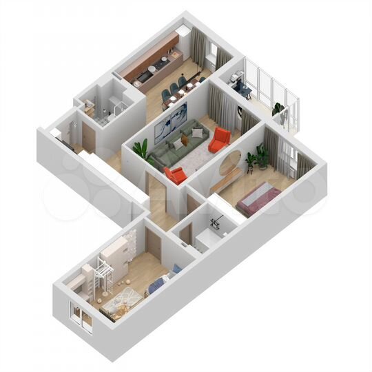 3-к. квартира, 101,8 м², 16/27 эт.