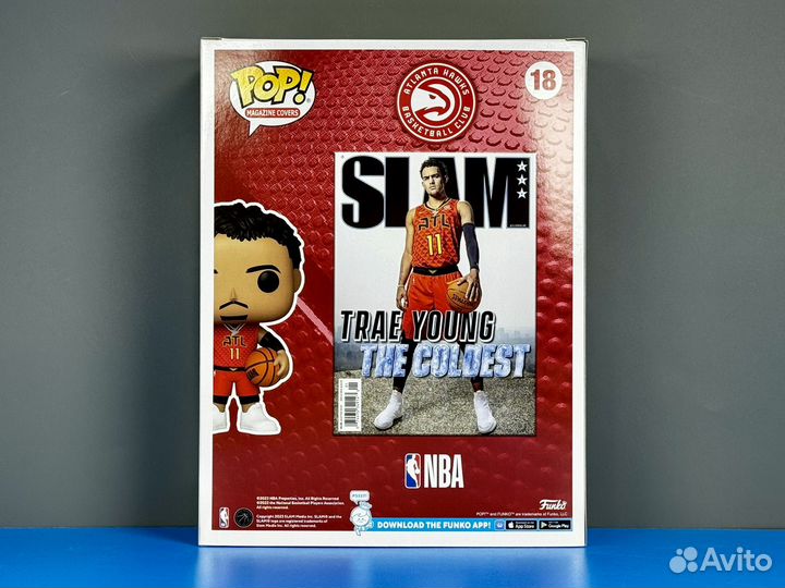 Funko Pop Covers 18 Trae Young (Slam NBA Hawks)