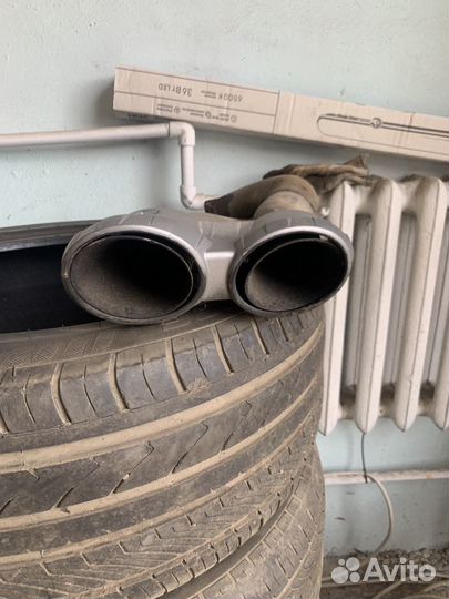 Насадки на глушитель Порше кайен Турбо