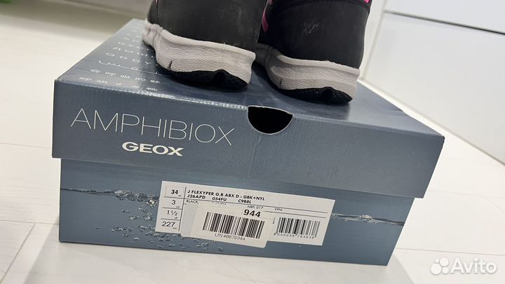 Сапоги зимние детские 34 geox