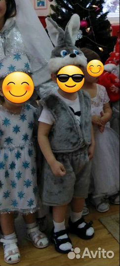 Костюм зайчика для мальчика от 2 до 5 лет