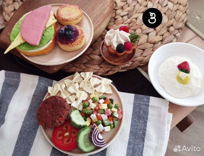 Набор еды из полимерной глины