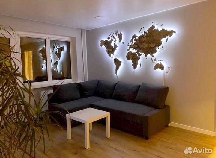 Декоративная карта мира