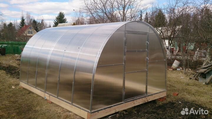 Теплица 3м*4 м, усиленная, с поликарбонатом