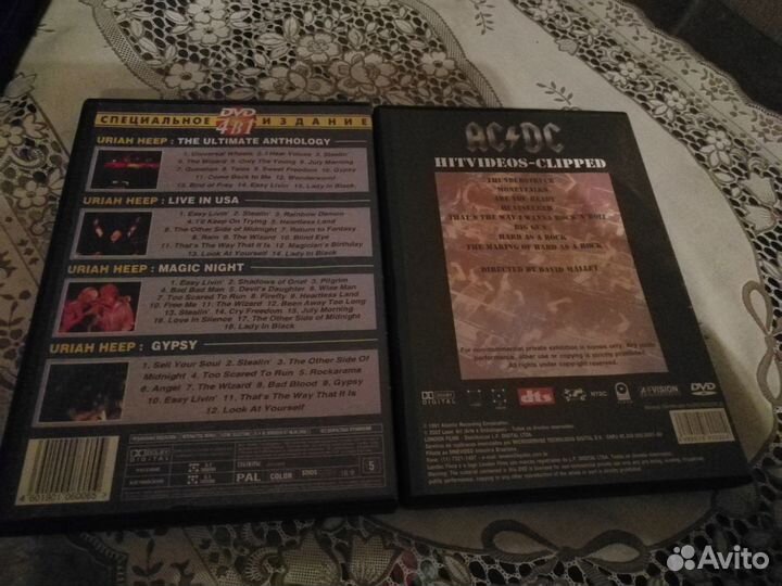 AC/DC, elton john, deep purple, supermax на DVD