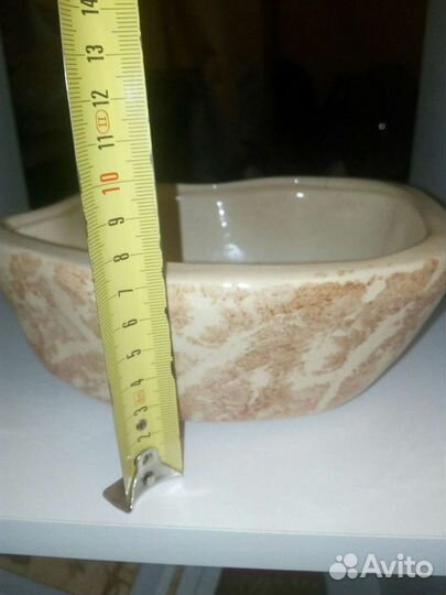 Горшок керамический, бонсайница