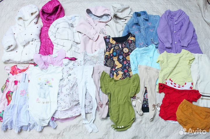 Вещи для девочки от 0 до 2-3 лет (56-92,98)
