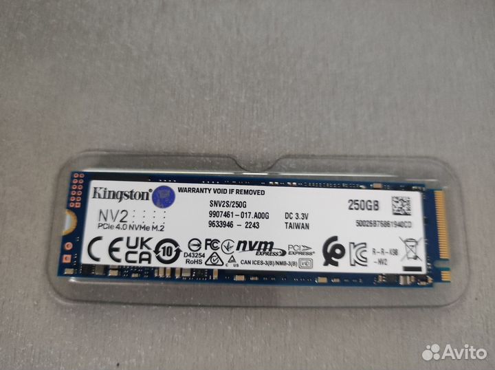 Nvme Kingston NV2 SNV2S 250G