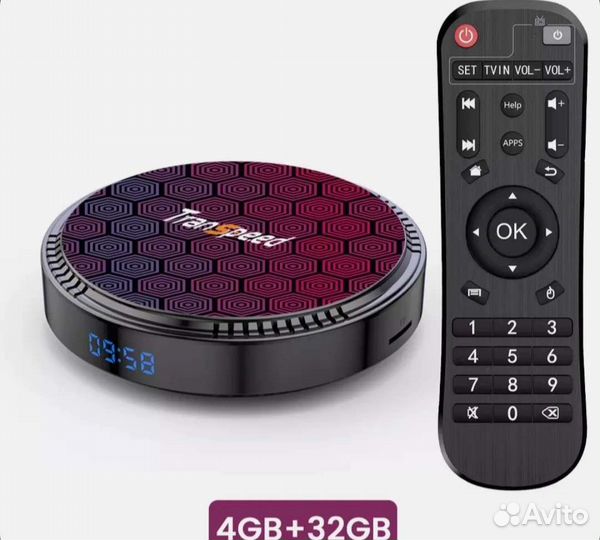 Тв Приставка 4/32, Смарт тв Android 12