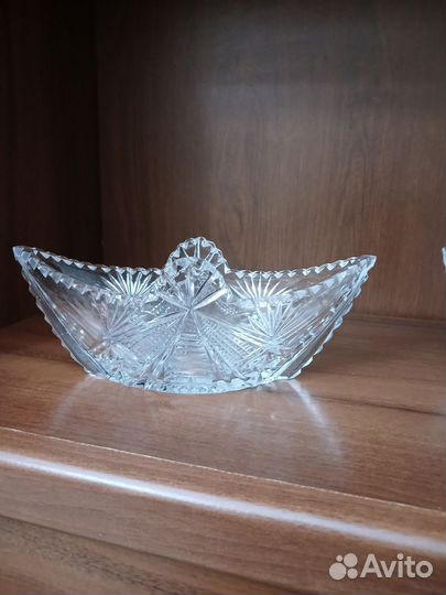 Конфетница хрустальная СССР