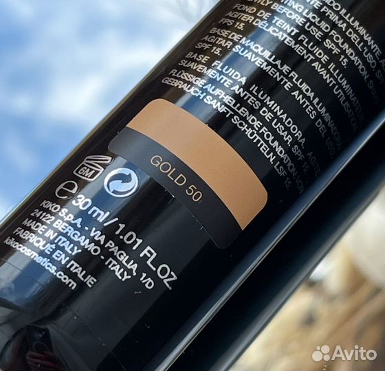 Kiko milano тональный флюид #gold 50