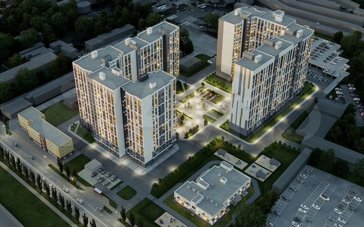 2-к. квартира, 68,3 м², 5/18 эт.