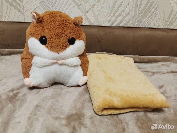 Мягкая игрушка хомяк коричневый